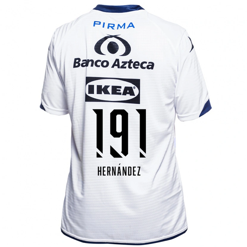 Danxen Dzieci Brian Hernández #191 Biały Czarny Niebieski Domowa Koszulka 2026/27 Koszulki Klubowe