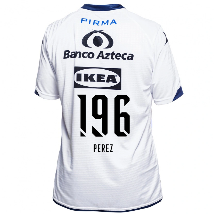 Danxen Dzieci Arez Pérez #196 Biały Czarny Niebieski Domowa Koszulka 2026/27 Koszulki Klubowe