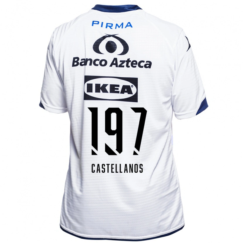 Danxen Dzieci Omar Castellanos #197 Biały Czarny Niebieski Domowa Koszulka 2026/27 Koszulki Klubowe