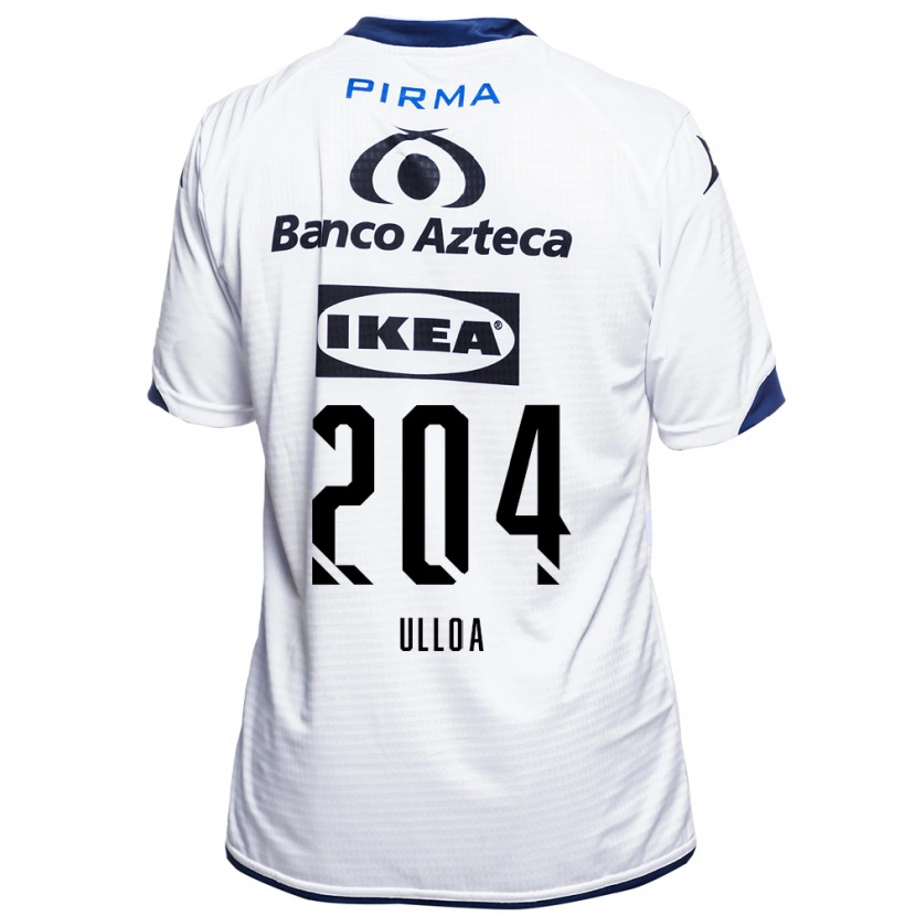 Danxen Dzieci Santiago Ulloa #204 Biały Czarny Niebieski Domowa Koszulka 2026/27 Koszulki Klubowe