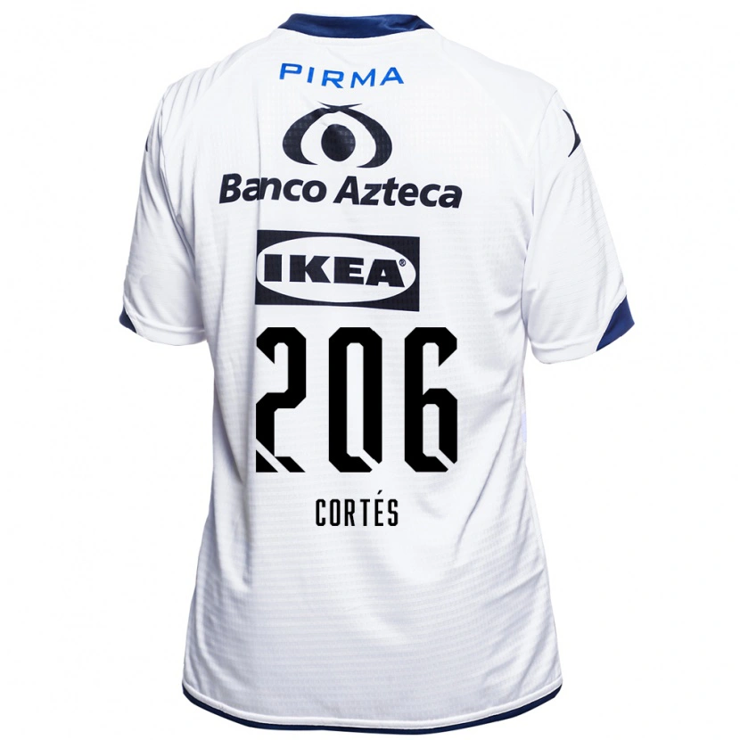 Danxen Dzieci Jafet Cortés #206 Biały Czarny Niebieski Domowa Koszulka 2026/27 Koszulki Klubowe