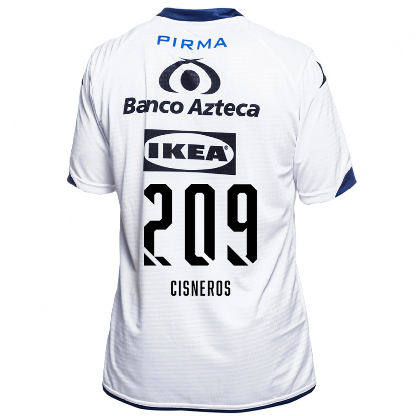 Danxen Dzieci Elisvan Cisneros #209 Biały Czarny Niebieski Domowa Koszulka 2026/27 Koszulki Klubowe