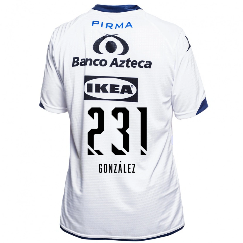 Danxen Dzieci Ángel González #231 Biały Czarny Niebieski Domowa Koszulka 2026/27 Koszulki Klubowe