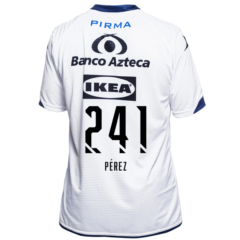 Danxen Dzieci Eduardo Pérez #241 Biały Czarny Niebieski Domowa Koszulka 2026/27 Koszulki Klubowe