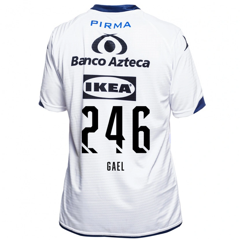Danxen Dzieci Gael De La Torre #246 Biały Czarny Niebieski Domowa Koszulka 2026/27 Koszulki Klubowe