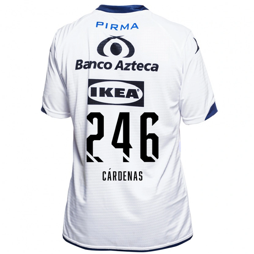 Danxen Dzieci Enrique Cárdenas #246 Biały Czarny Niebieski Domowa Koszulka 2026/27 Koszulki Klubowe