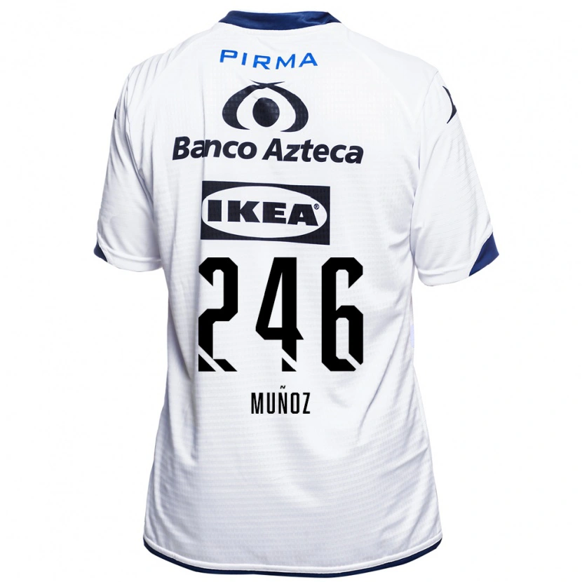 Danxen Dzieci Zamier Muñoz #246 Biały Czarny Niebieski Domowa Koszulka 2026/27 Koszulki Klubowe