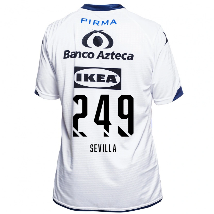 Danxen Dzieci Ángel Sevilla #249 Biały Czarny Niebieski Domowa Koszulka 2026/27 Koszulki Klubowe