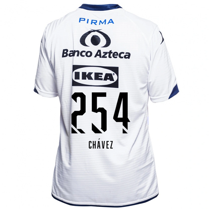 Danxen Dzieci José Chávez #254 Biały Czarny Niebieski Domowa Koszulka 2026/27 Koszulki Klubowe
