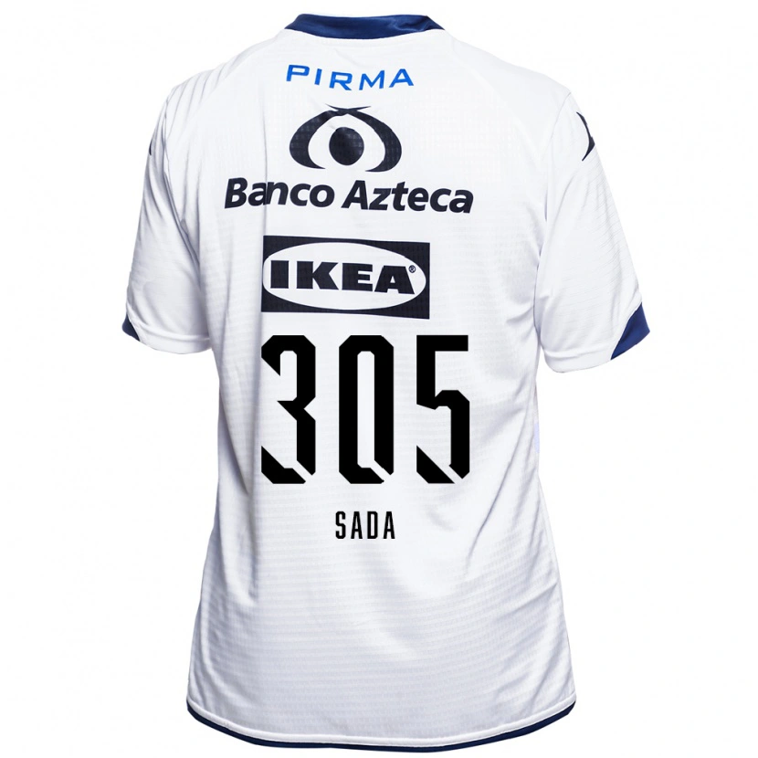 Danxen Dzieci Jorge Sada #305 Biały Czarny Niebieski Domowa Koszulka 2026/27 Koszulki Klubowe