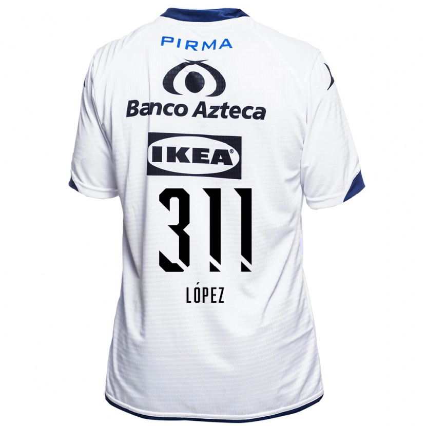 Danxen Dzieci Aldo López #311 Biały Czarny Niebieski Domowa Koszulka 2026/27 Koszulki Klubowe