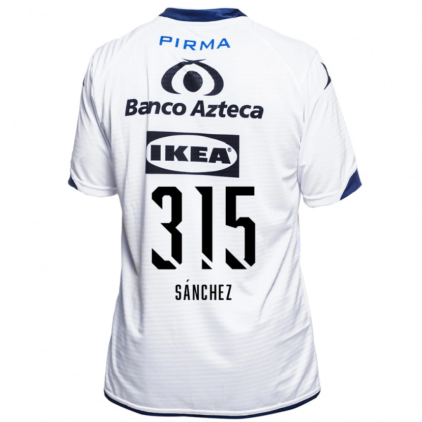 Danxen Dzieci Santiago Sánchez #315 Biały Czarny Niebieski Domowa Koszulka 2026/27 Koszulki Klubowe