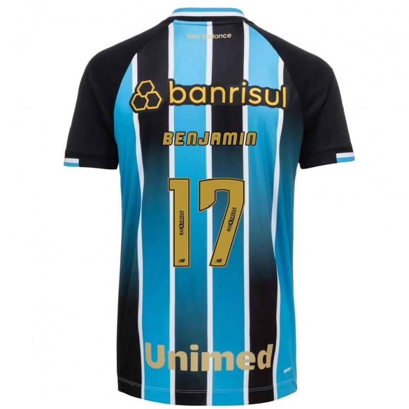 Danxen Dzieci Benjamin Dos Santos #17 Niebieski Brązowy Czarny Domowa Koszulka 2026/27 Koszulki Klubowe