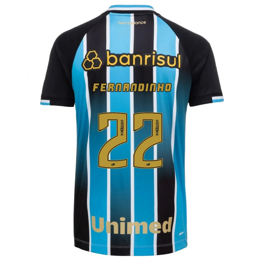 Danxen Dzieci Fernandinho #22 Niebieski Brązowy Czarny Domowa Koszulka 2026/27 Koszulki Klubowe