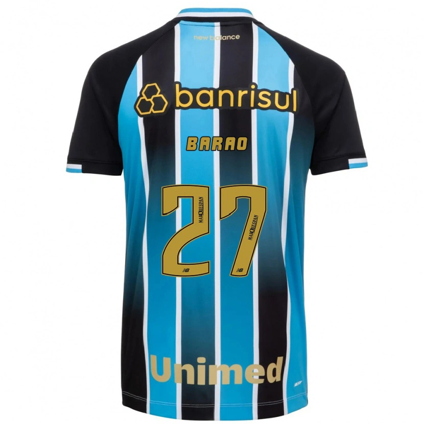Danxen Dzieci Dani Barão #27 Niebieski Brązowy Czarny Domowa Koszulka 2026/27 Koszulki Klubowe