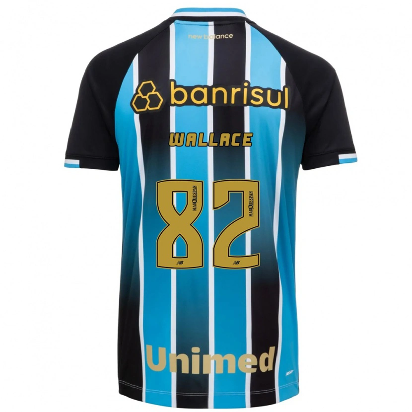 Danxen Dzieci Wallace Gomes Da Silva Dos Santos #82 Niebieski Brązowy Czarny Domowa Koszulka 2026/27 Koszulki Klubowe
