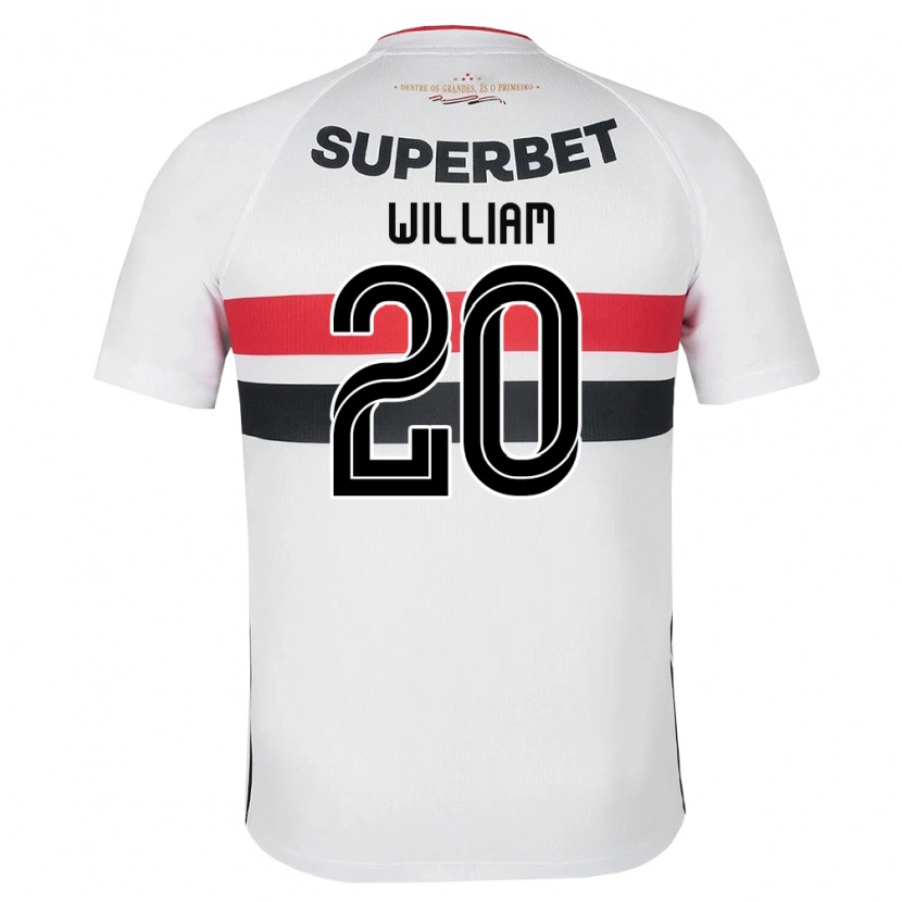 Danxen Dzieci Robert William #20 Biały Czerwony Czarny Domowa Koszulka 2026/27 Koszulki Klubowe