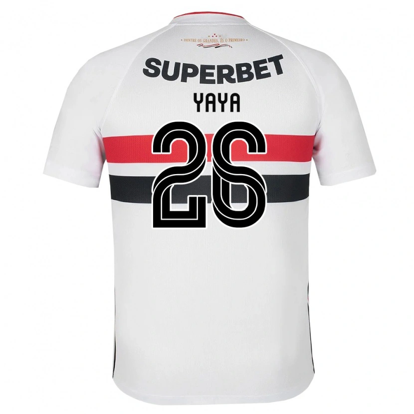 Danxen Dzieci Yaya #26 Biały Czerwony Czarny Domowa Koszulka 2026/27 Koszulki Klubowe