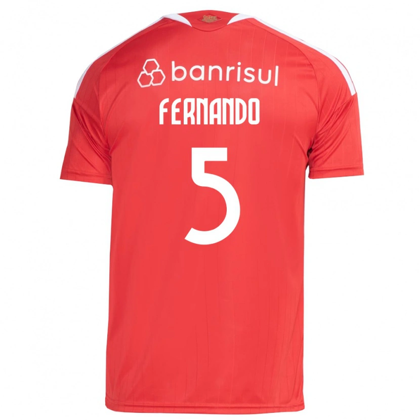 Danxen Dzieci Fernando #5 Czerwony Biały Domowa Koszulka 2026/27 Koszulki Klubowe