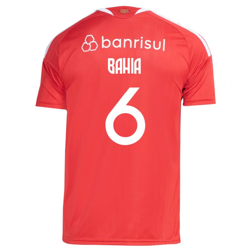 Danxen Dzieci Matheus Bahia #6 Czerwony Biały Domowa Koszulka 2026/27 Koszulki Klubowe