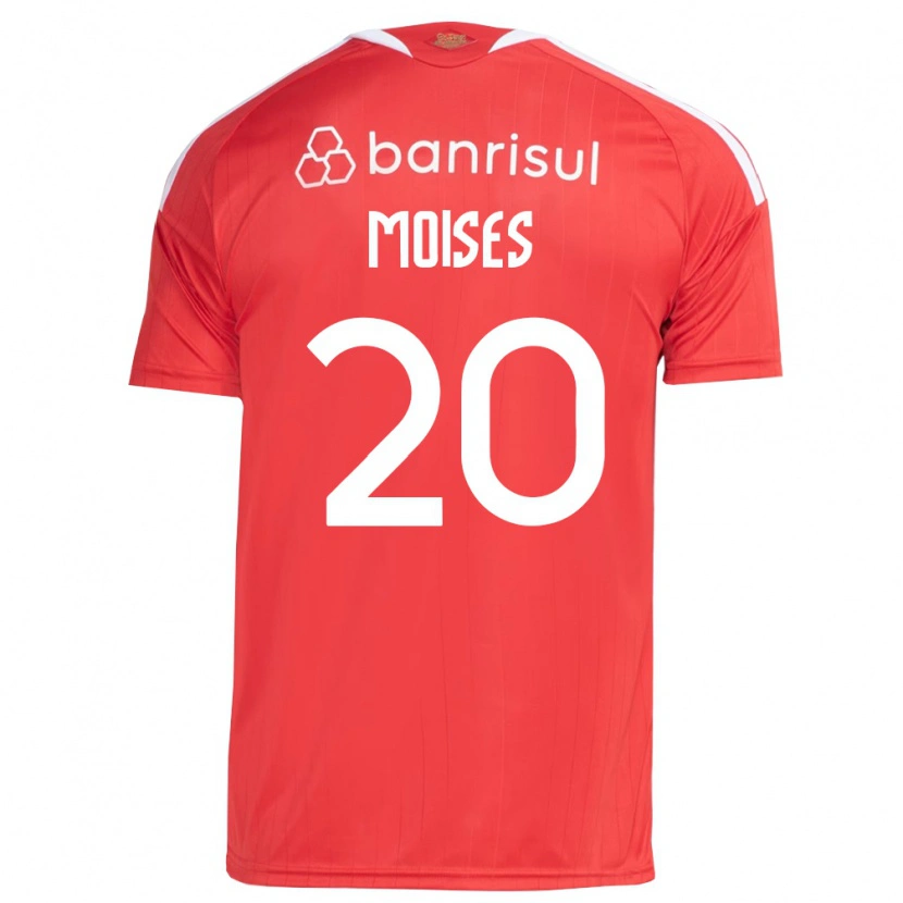 Danxen Dzieci Moises #20 Czerwony Biały Domowa Koszulka 2026/27 Koszulki Klubowe