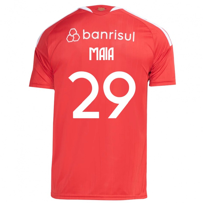 Danxen Dzieci Thiago Maia #29 Czerwony Biały Domowa Koszulka 2026/27 Koszulki Klubowe