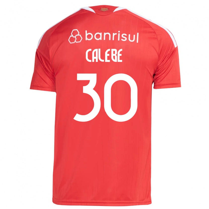 Danxen Dzieci Calebe Goncalves Ferreira Da Silva #30 Czerwony Biały Domowa Koszulka 2026/27 Koszulki Klubowe