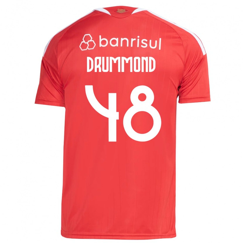 Danxen Dzieci Lucca Drummond #48 Czerwony Biały Domowa Koszulka 2026/27 Koszulki Klubowe