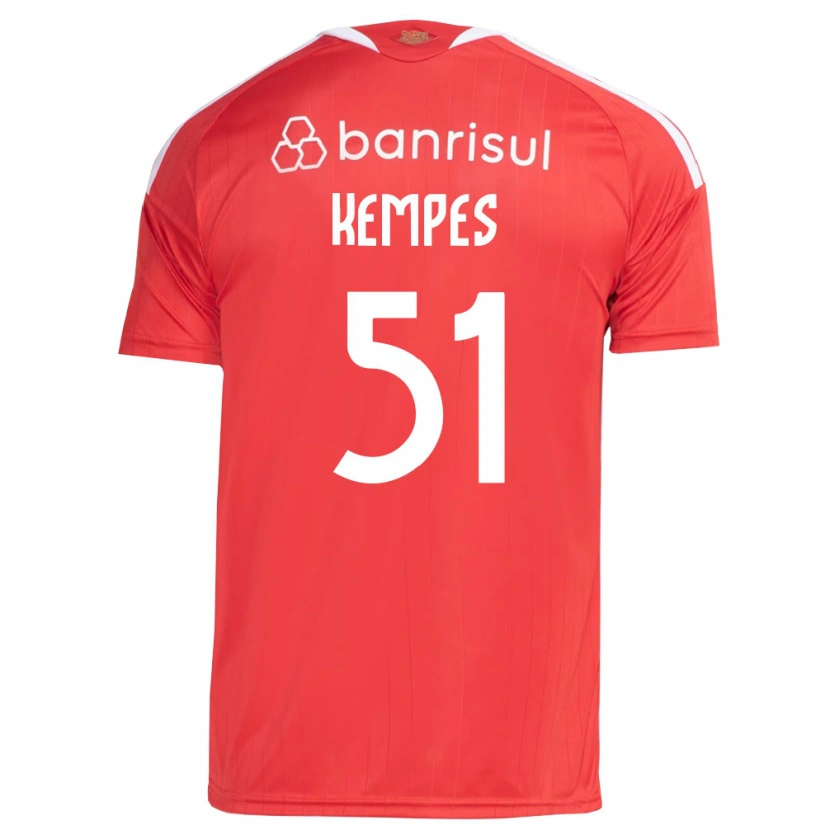 Danxen Dzieci João Gabriel Kempes Gonçalves #51 Czerwony Biały Domowa Koszulka 2026/27 Koszulki Klubowe
