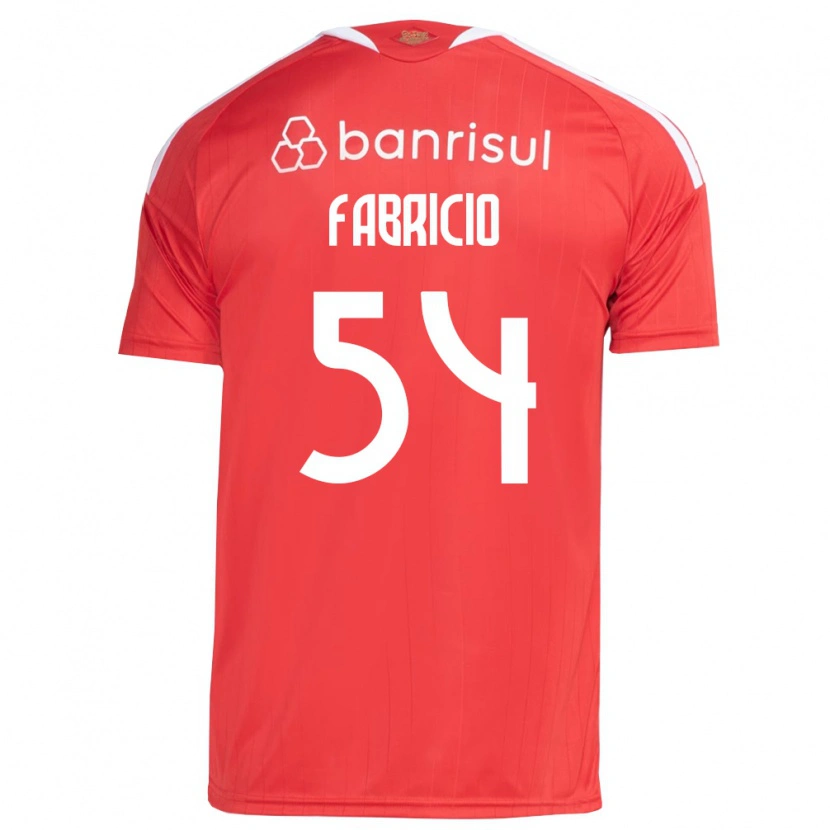 Danxen Dzieci Fabricio Zechmeister Do Prado #54 Czerwony Biały Domowa Koszulka 2026/27 Koszulki Klubowe
