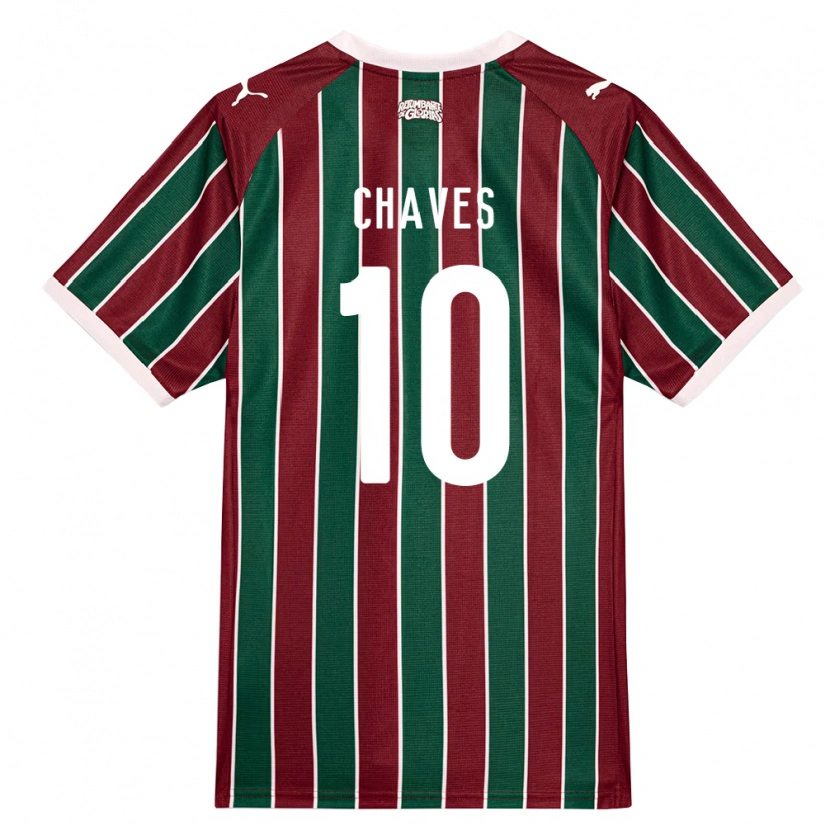 Danxen Dzieci Carol Chaves #10 Zielony Burgundia Biały Domowa Koszulka 2026/27 Koszulki Klubowe