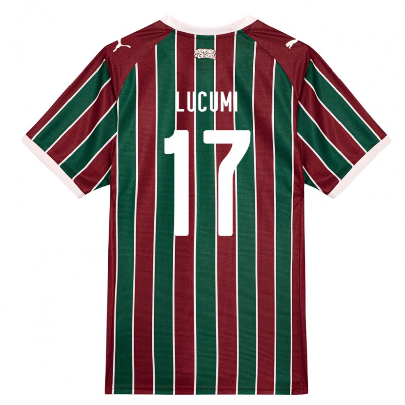 Danxen Dzieci Jan Lucumi #17 Zielony Burgundia Biały Domowa Koszulka 2026/27 Koszulki Klubowe