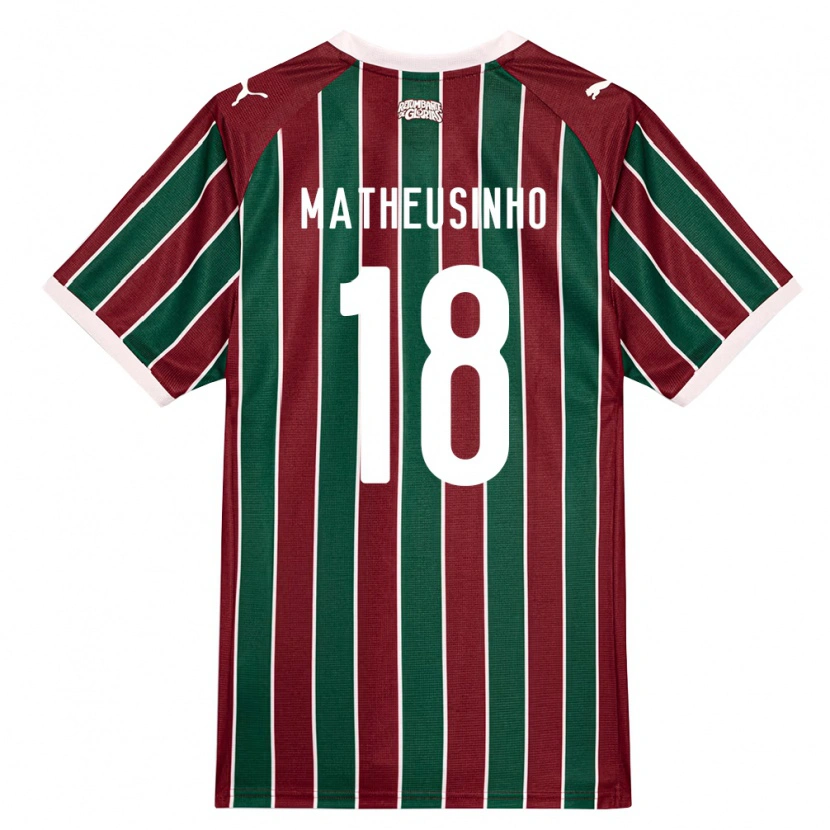 Danxen Dzieci Matheus Ferreira Da Costa #18 Zielony Burgundia Biały Domowa Koszulka 2026/27 Koszulki Klubowe
