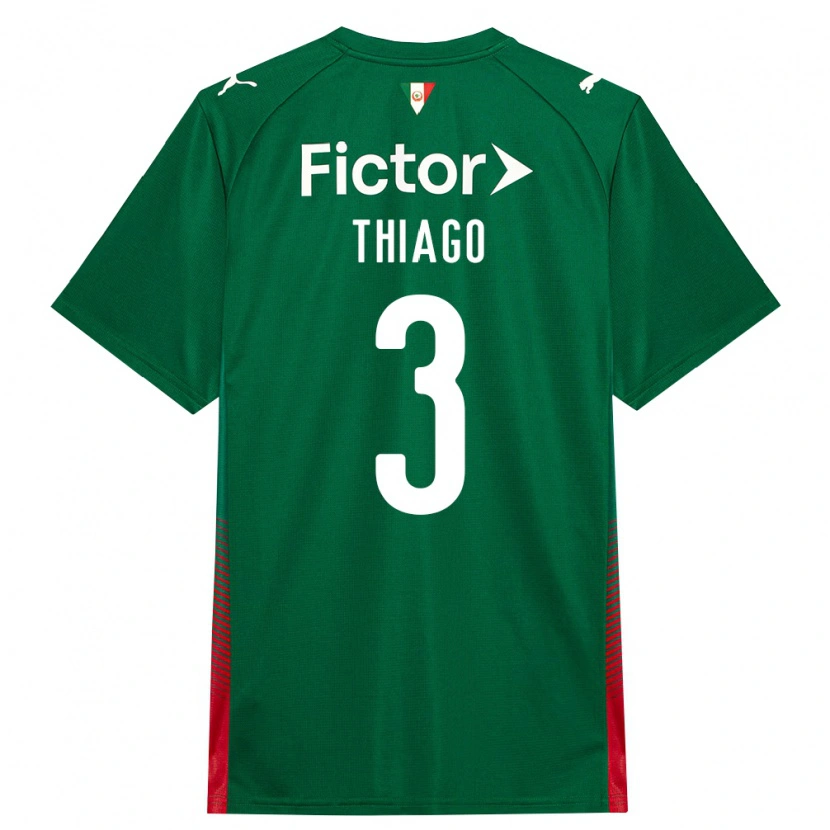 Danxen Dzieci Thiago Pimenta #3 Zielony Czerwony Biały Domowa Koszulka 2026/27 Koszulki Klubowe