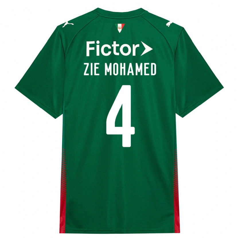 Danxen Dzieci Kone Zie Mohamed #4 Zielony Czerwony Biały Domowa Koszulka 2026/27 Koszulki Klubowe