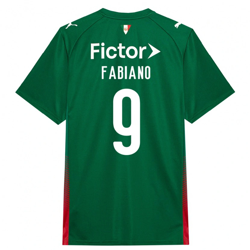 Danxen Dzieci Fabiano Rodrigues Pereira #9 Zielony Czerwony Biały Domowa Koszulka 2026/27 Koszulki Klubowe