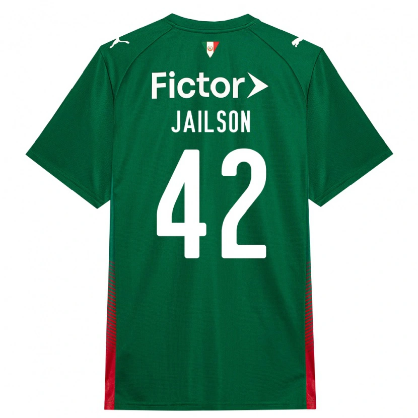 Danxen Dzieci Jailson #42 Zielony Czerwony Biały Domowa Koszulka 2026/27 Koszulki Klubowe