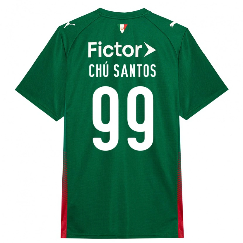 Danxen Dzieci Chú Santos #99 Zielony Czerwony Biały Domowa Koszulka 2026/27 Koszulki Klubowe