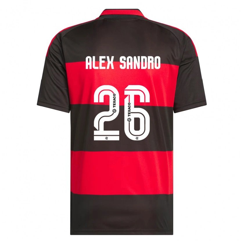 Danxen Dzieci Alex Sandro #26 Czerwony Czarny Biały Domowa Koszulka 2026/27 Koszulki Klubowe