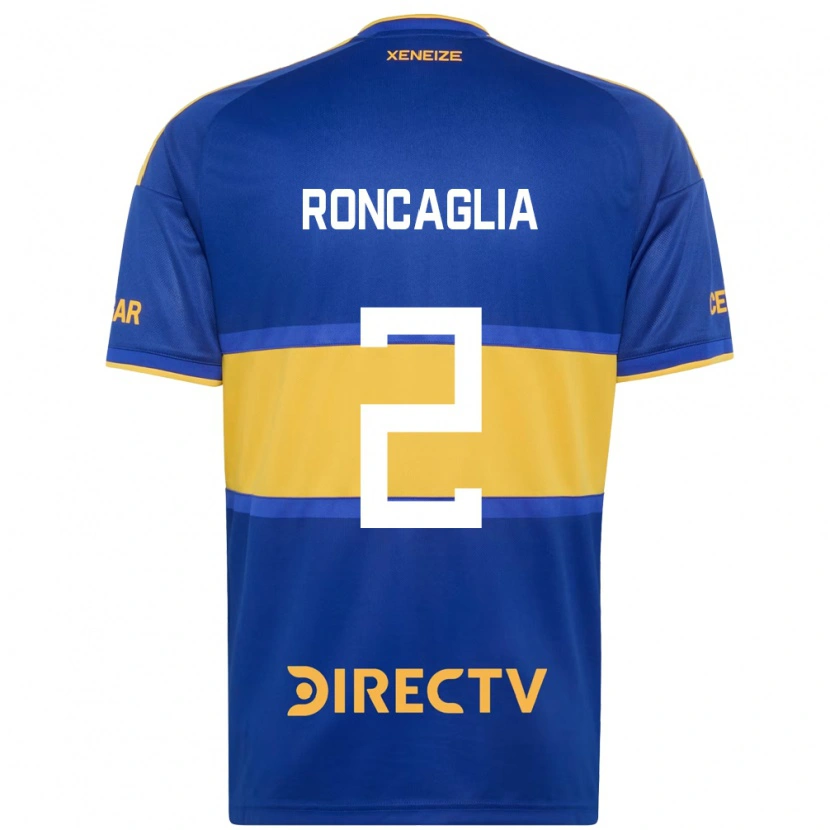 Danxen Dzieci Facundo Roncaglia #2 Królewski Niebieski Żółty Domowa Koszulka 2026/27 Koszulki Klubowe