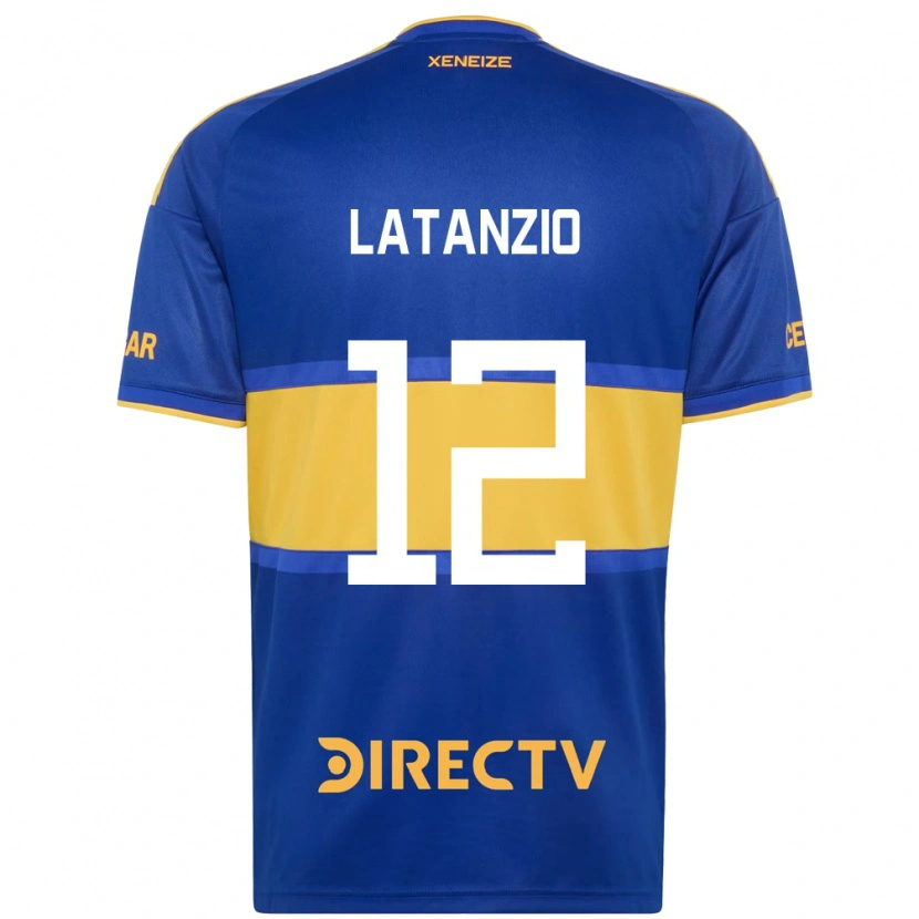 Danxen Dzieci Florencia Latanzio #12 Królewski Niebieski Żółty Domowa Koszulka 2026/27 Koszulki Klubowe