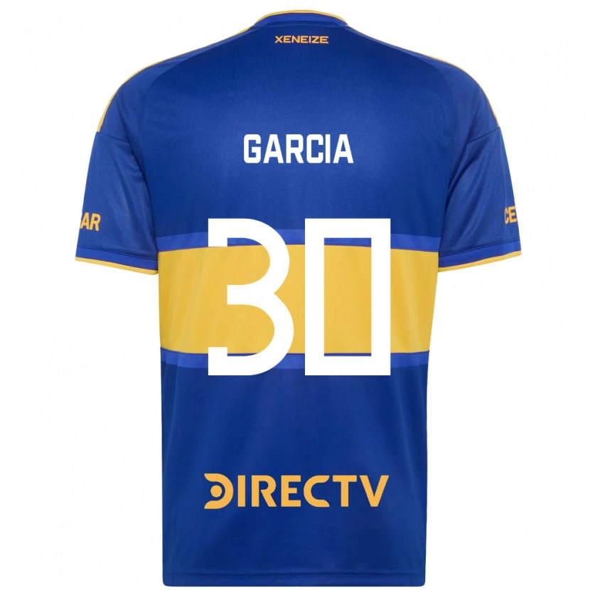 Danxen Dzieci Javier García #30 Królewski Niebieski Żółty Domowa Koszulka 2026/27 Koszulki Klubowe