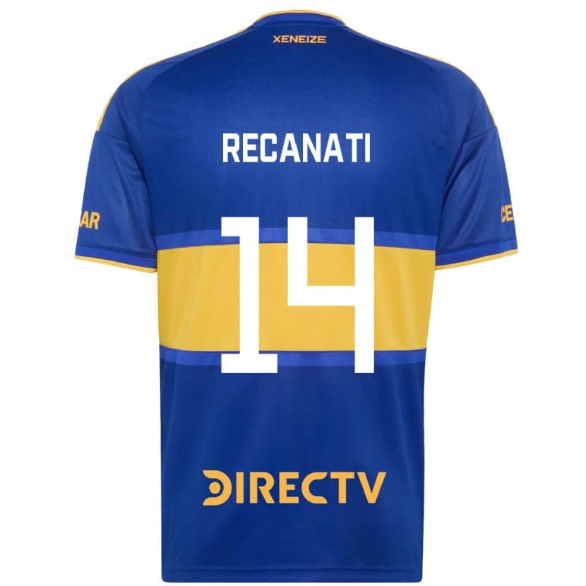Danxen Dzieci Bianca Recanati #14 Królewski Niebieski Żółty Domowa Koszulka 2026/27 Koszulki Klubowe