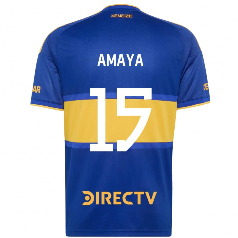 Danxen Dzieci Facundo Amaya #15 Królewski Niebieski Żółty Domowa Koszulka 2026/27 Koszulki Klubowe