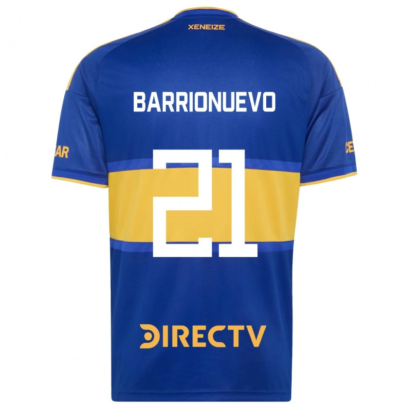 Danxen Dzieci Emiliano Barrionuevo #21 Królewski Niebieski Żółty Domowa Koszulka 2026/27 Koszulki Klubowe