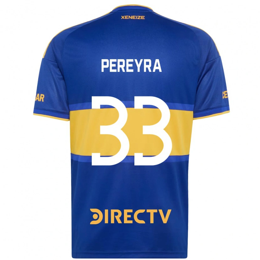 Danxen Dzieci Araceli Pereyra #33 Królewski Niebieski Żółty Domowa Koszulka 2026/27 Koszulki Klubowe