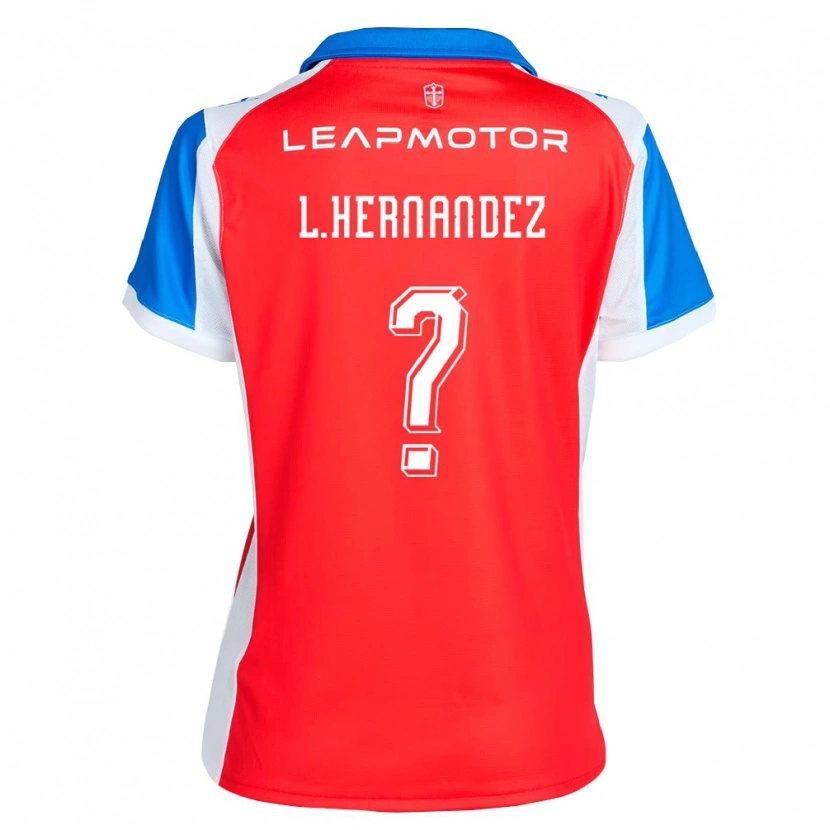 Danxen Dzieci Luis Felipe Hernández #0 Czerwony Niebieski Wyjazdowa Koszulka 2026/27 Koszulki Klubowe