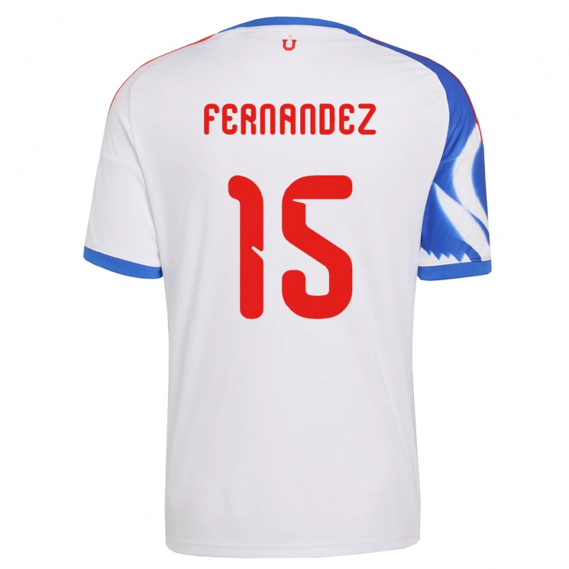 Danxen Dzieci Vicente Fernández #15 Biały Granatowy Wyjazdowa Koszulka 2026/27 Koszulki Klubowe