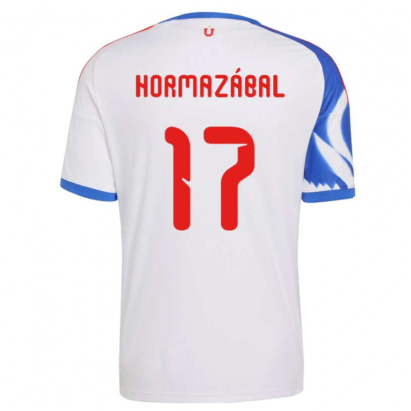 Danxen Dzieci Fabián Hormazábal #17 Biały Granatowy Wyjazdowa Koszulka 2026/27 Koszulki Klubowe