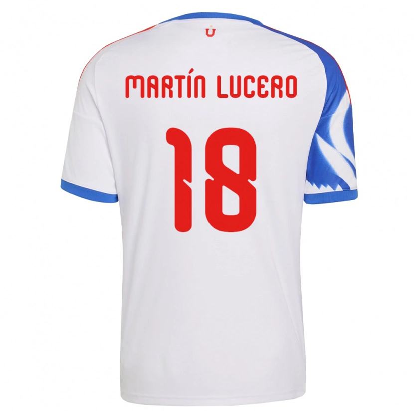 Danxen Dzieci Juan Martín Lucero #18 Biały Granatowy Wyjazdowa Koszulka 2026/27 Koszulki Klubowe